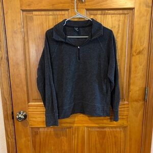 Charcoal Half-Zip Pullover Sweatshirt